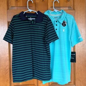 Under Armour Kids Matchplay Printed Polo & NWT Hurley H2O Dri Belmont, M
